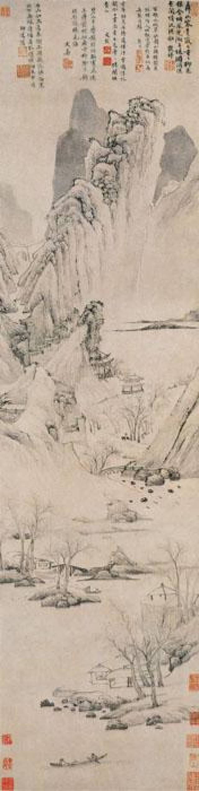中国绘画：中国传世山水画全集（九）：明代（四）_搜狐网
