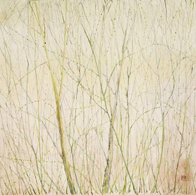 江南水乡 1983年 油画亚麻布 51×62cm 庞薰琹美术馆藏(构图似钱松喦