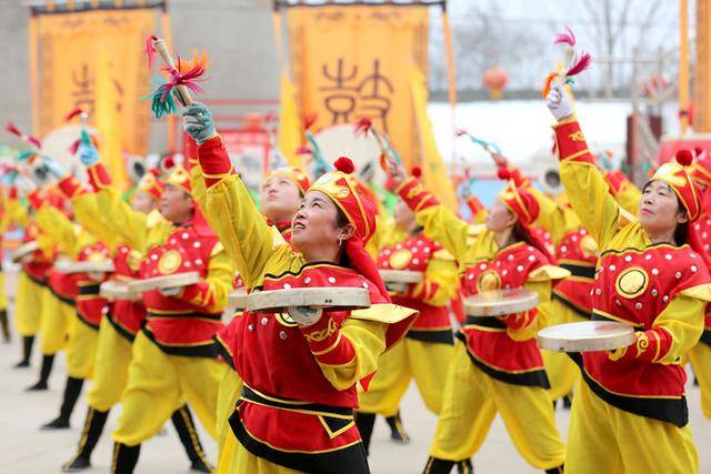 渑池河南庄村"大汉雄风"锣鼓威震四方