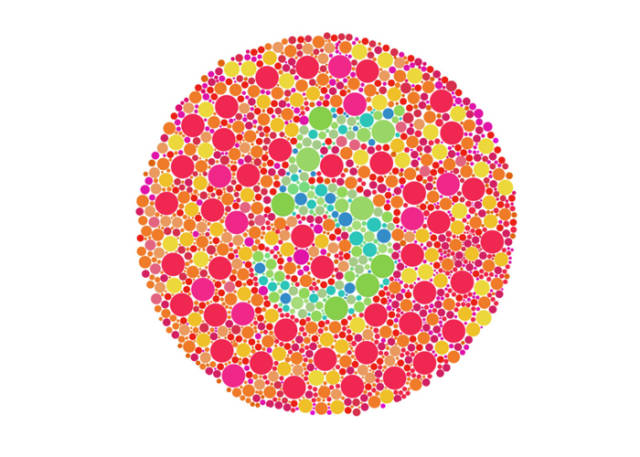 看见了,就是色盲!