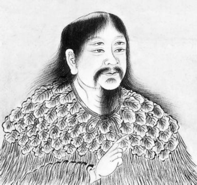 《仓颉像》 徐悲鸿/画在美国国会图书馆约翰·亚当斯大楼东侧铜门上