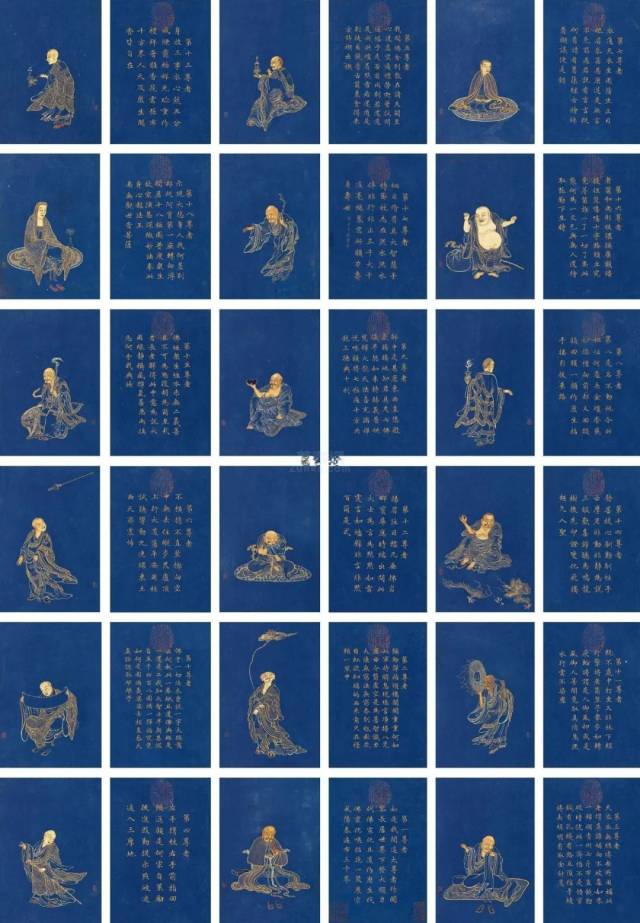 清宫廷画家丁观鹏释道人物画欣赏，见者增福！_搜狐网
