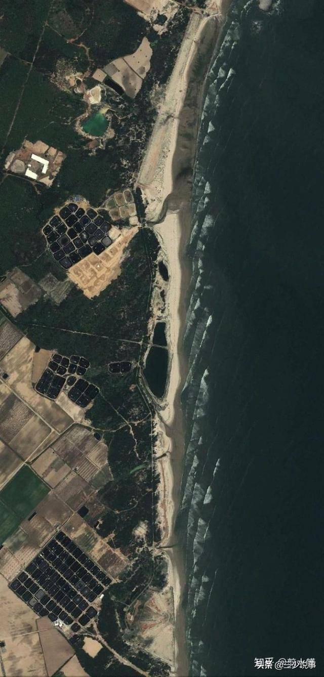 台湾海峡北端西岸地波超视距雷达 2009,2011,2013 年卫星照.