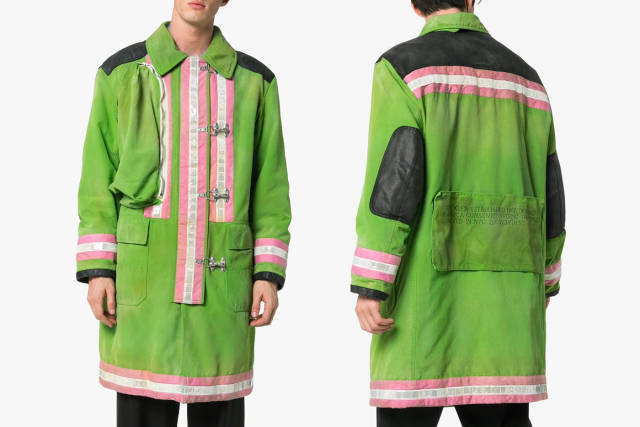 绿色"消防员"大衣?calvin klein 205w39nyc创新单品