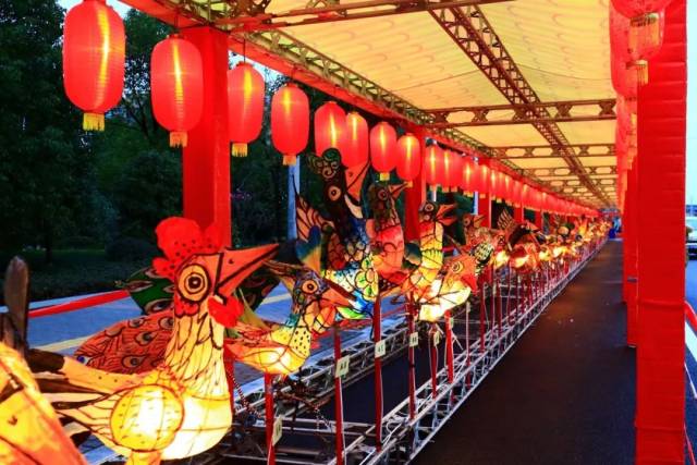 茶山街道成功举办瓯海区第二届百鸟灯艺术节