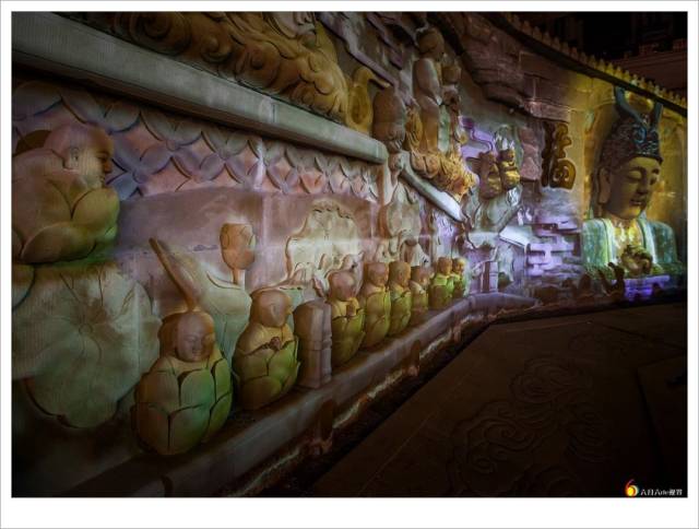 大型3d实景全息投影《佛光如幻》