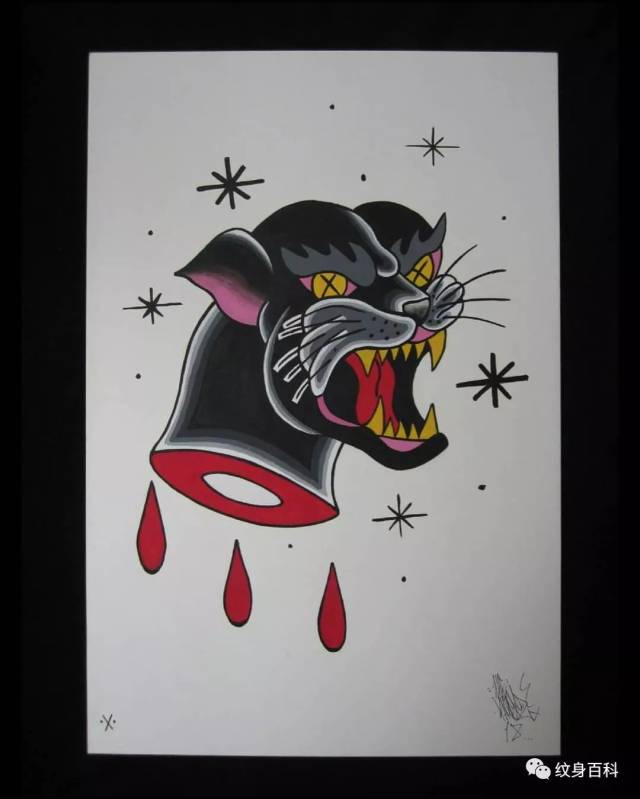 oldschool纹身手稿,精选