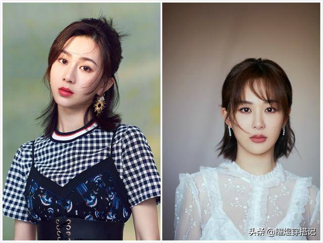 她撞脸杨紫是潘粤明蠢萌同事戏里戏外穿搭都很靓丽迷人