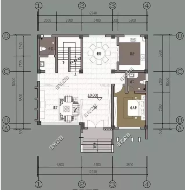 三层别墅房间功能布局图片