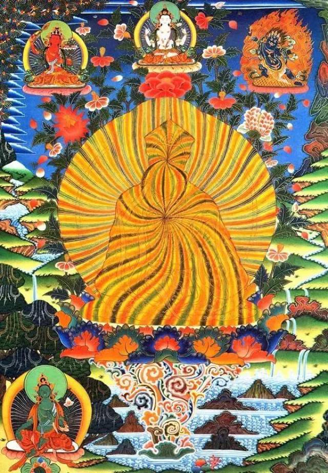 莲师化虹光身相(rainbow body of guru rinpoche padmasambhava)