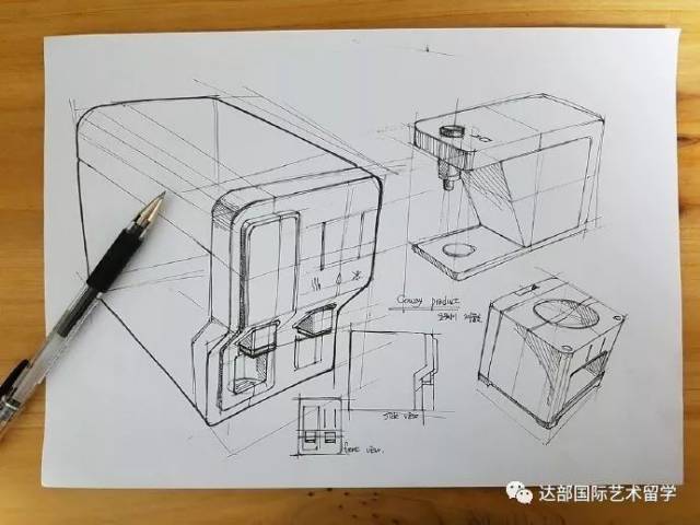 產品設計留學作品集之從零開始練手繪效果圖【達部留學說】!