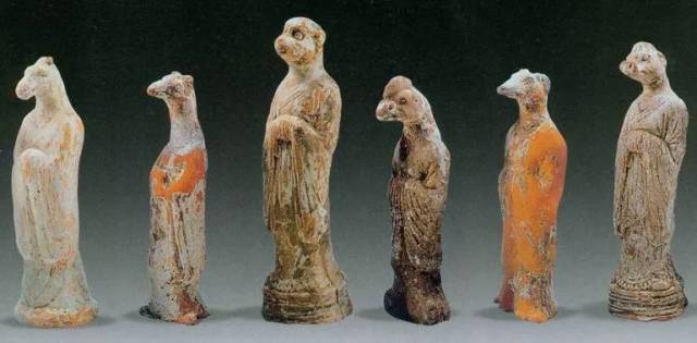 中国、漢加彩猪