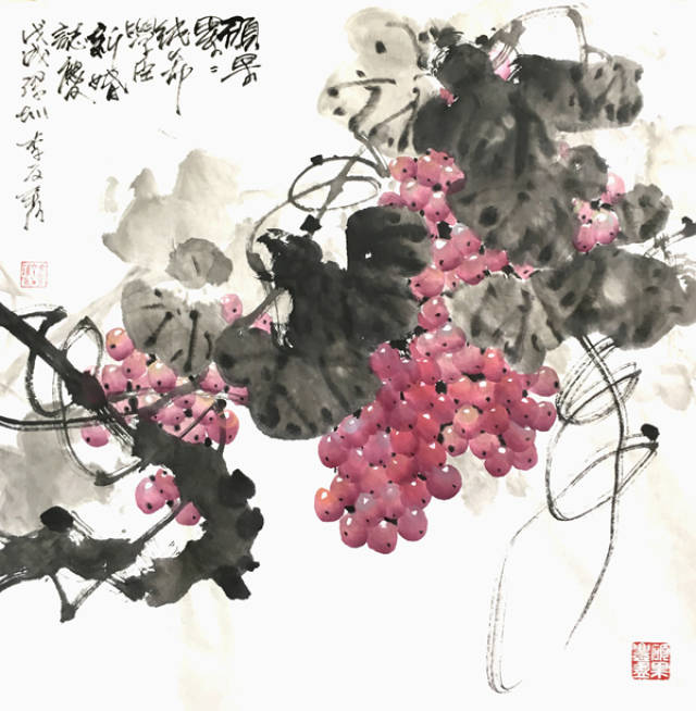 硕果飘香——著名画家李文秀的笔下葡萄_搜狐网