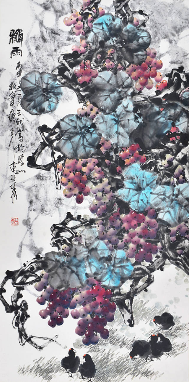 硕果飘香—著名画家李文秀的笔下葡萄