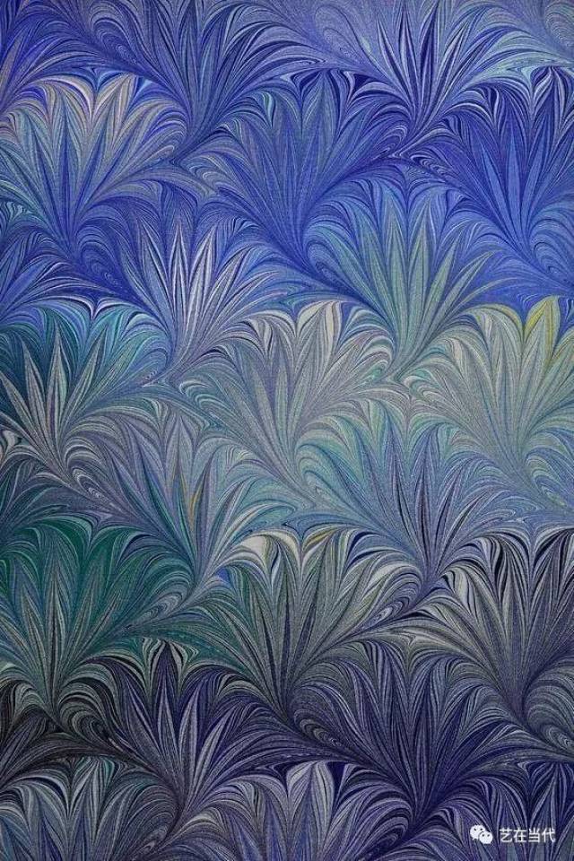 水与彩的魔幻之恋 | 张欢水拓画