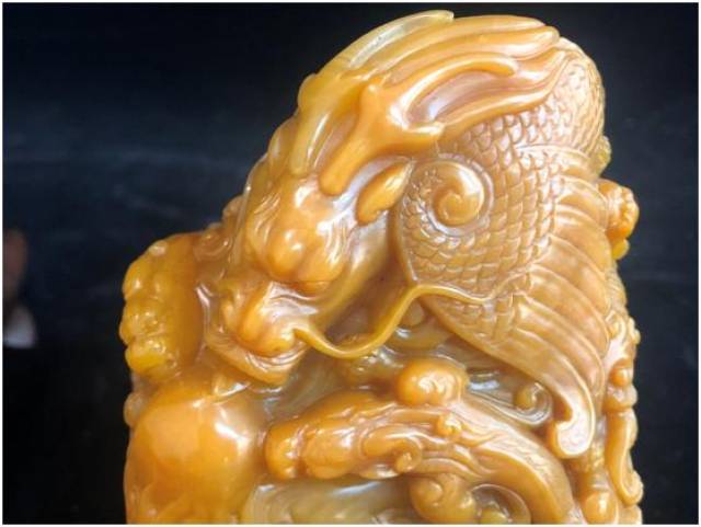 田黄龙戏珠方印_搜狐网