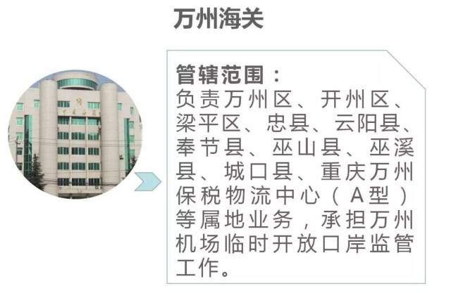 重庆海关内设机构及隶属海关单位一览