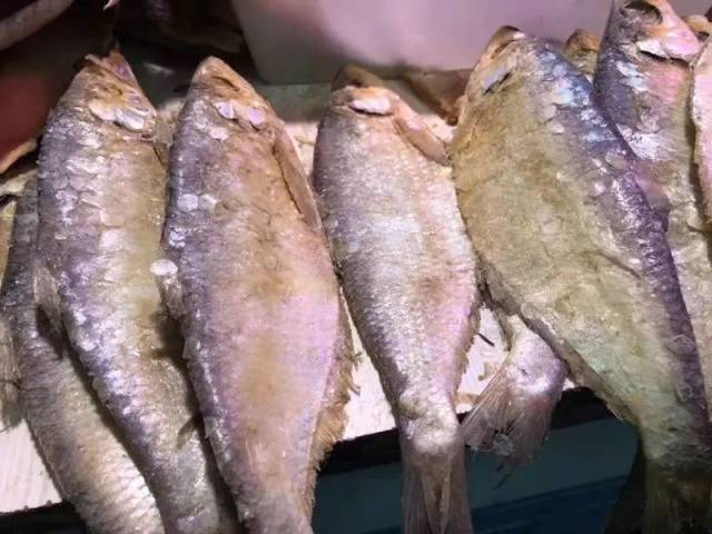 在万寿亭菜场里,鳓鲞5块钱一条