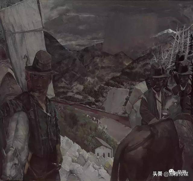 《风雪夜前行中的马帮》160cm x 140cm 作品参展获奖情况