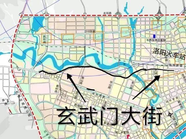 原创复现大唐神都洛阳,道南路要改名字叫玄武门大街啦