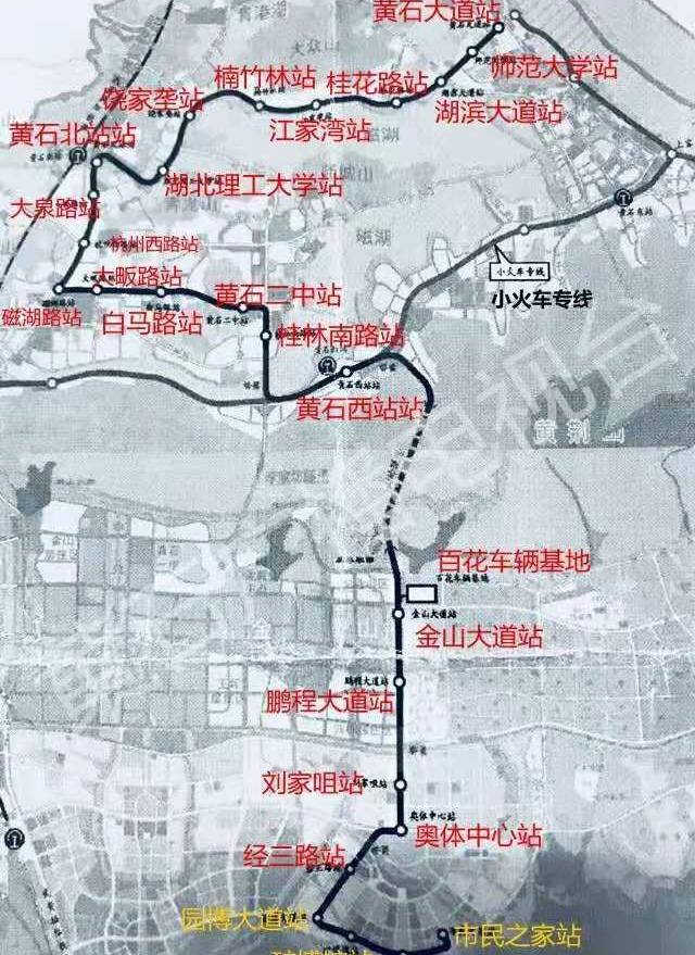 黄石地铁规划图片