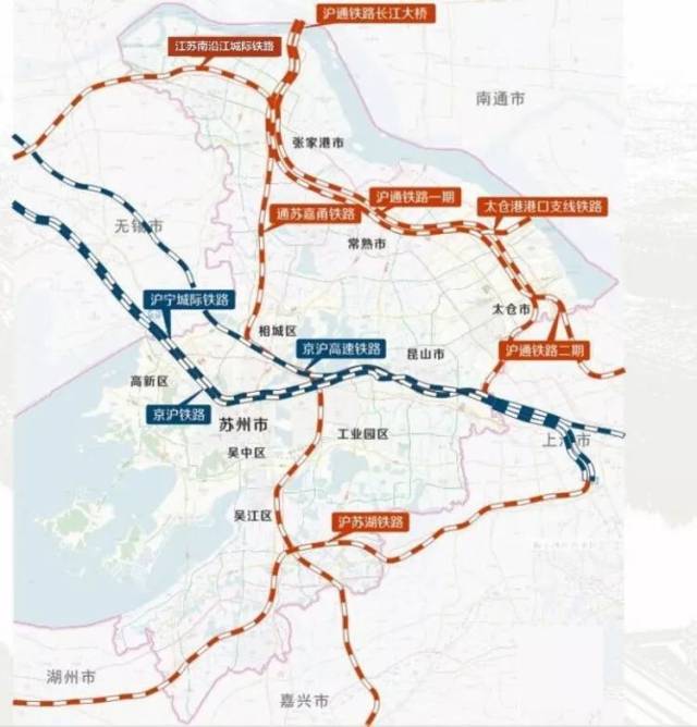 苏州城际铁路规划图图片