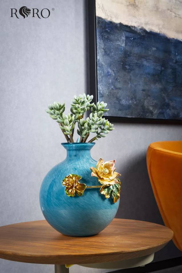 罗比罗丹荷塘月色矮花瓶