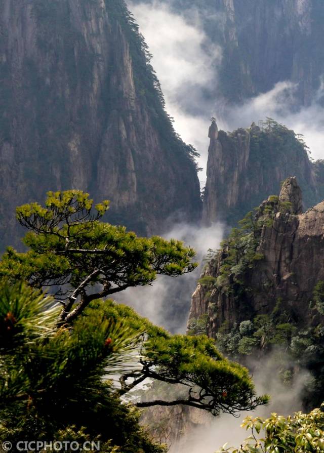 安徽黃山:西海大峽谷雲海湧動唯美壯觀