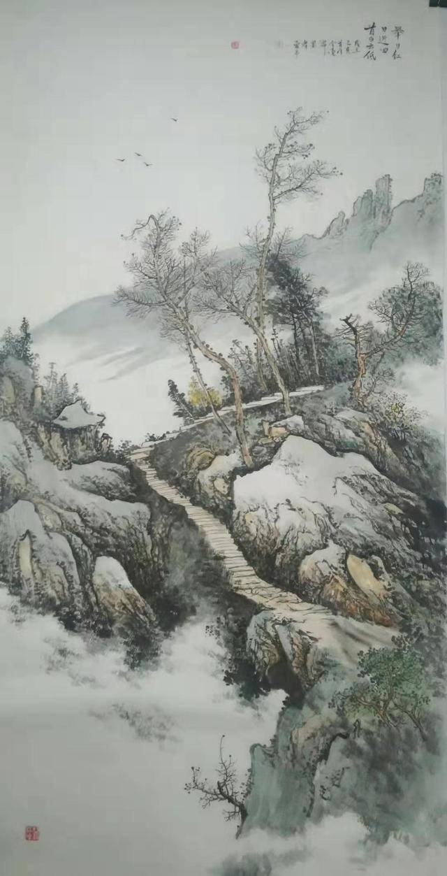 李爱平山水画作品图片