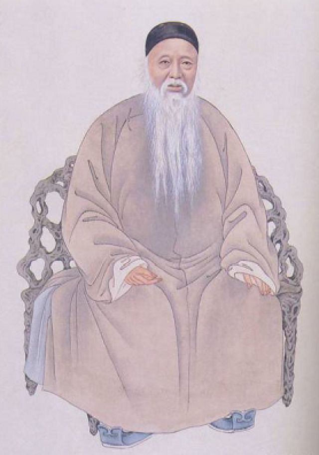 杨守敬画像(晚清 杨鹏秋绘)