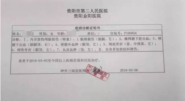 吓人,贵阳一对小情侣骑电车半路出车祸,女子头骨破裂!