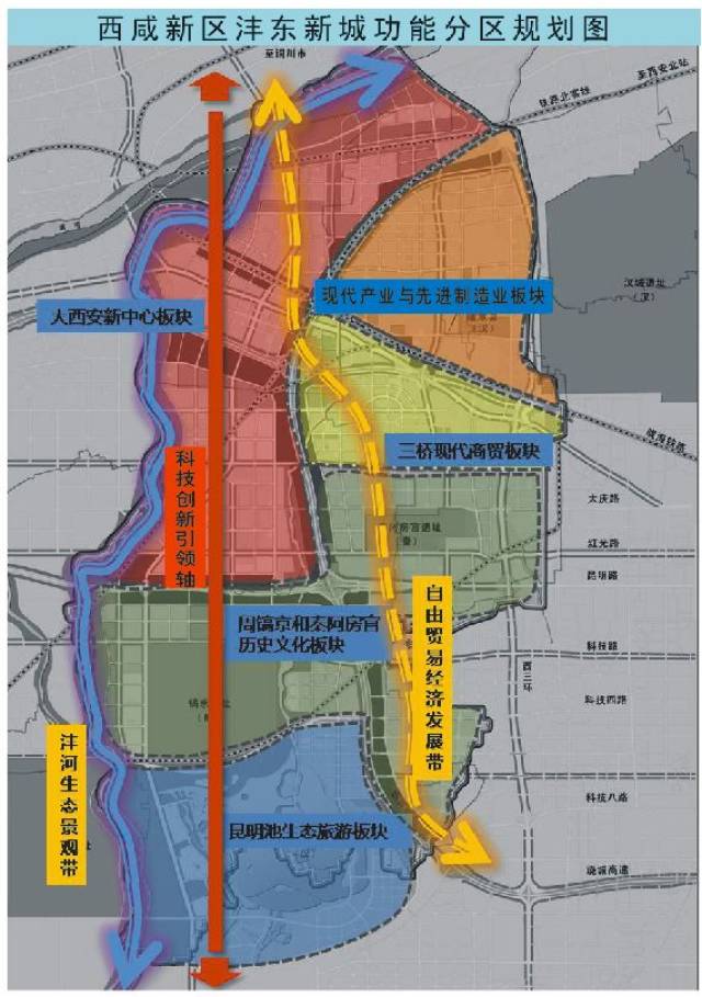 西咸新区沣东新城发展规划,打造大西安新中心核心区!