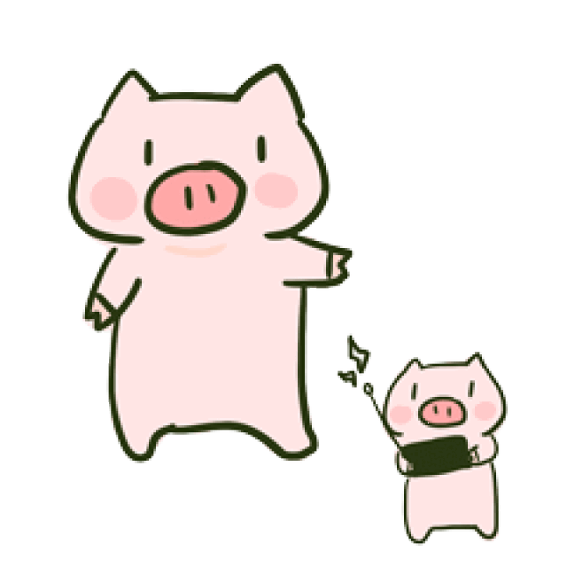 超可爱猪猪表情包:你是我的掌上明猪