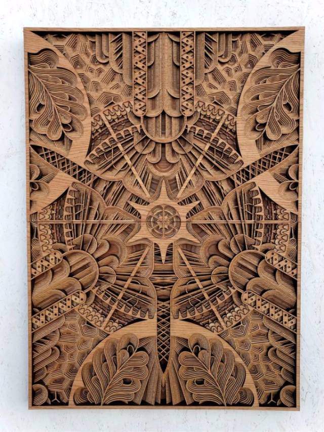 美轮美奂木板激光切割雕刻