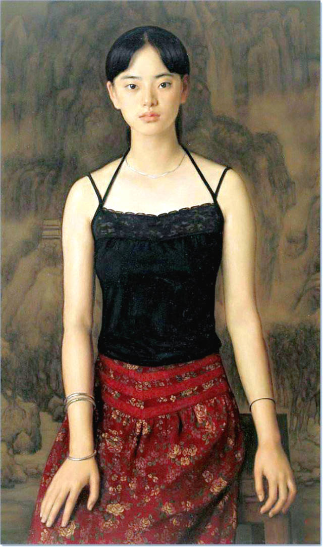 24岁佟芃芃给丈夫做人体模特,轰动全国改行画画