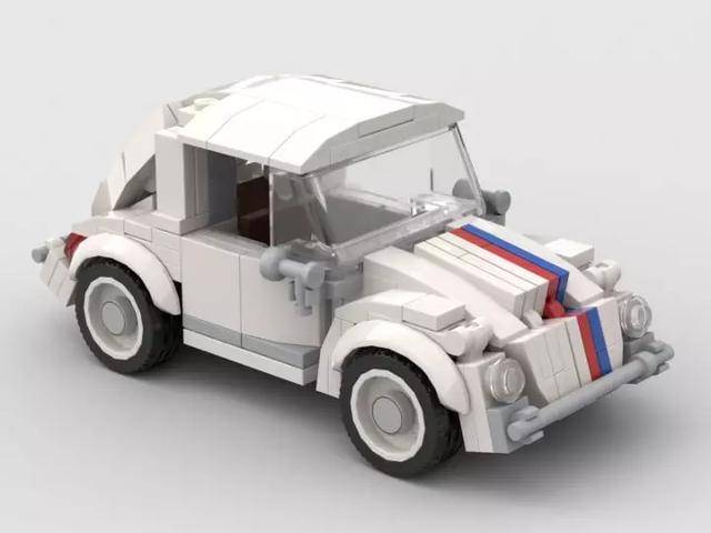 lego乐高迷你大众甲壳虫moc