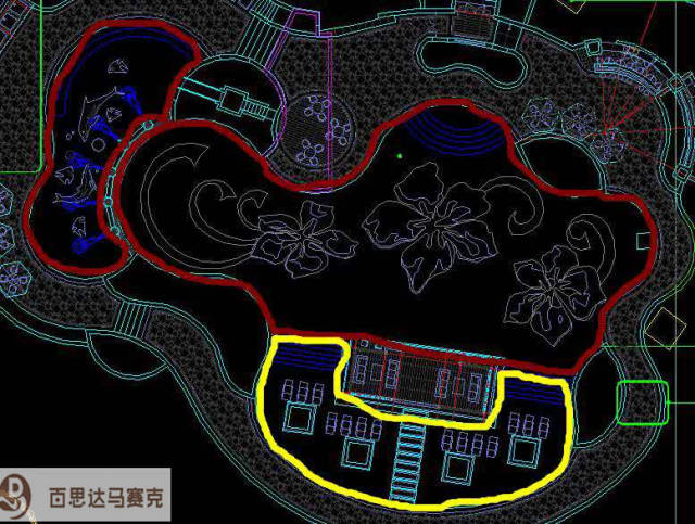 cad游泳池平面图怎么画图片