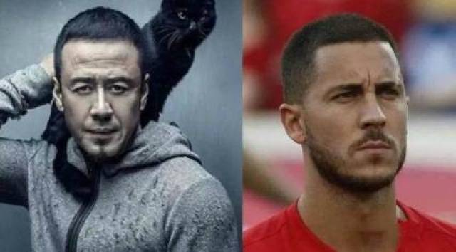 比利时天王阿扎尔和我国知名歌手杨坤酷似.