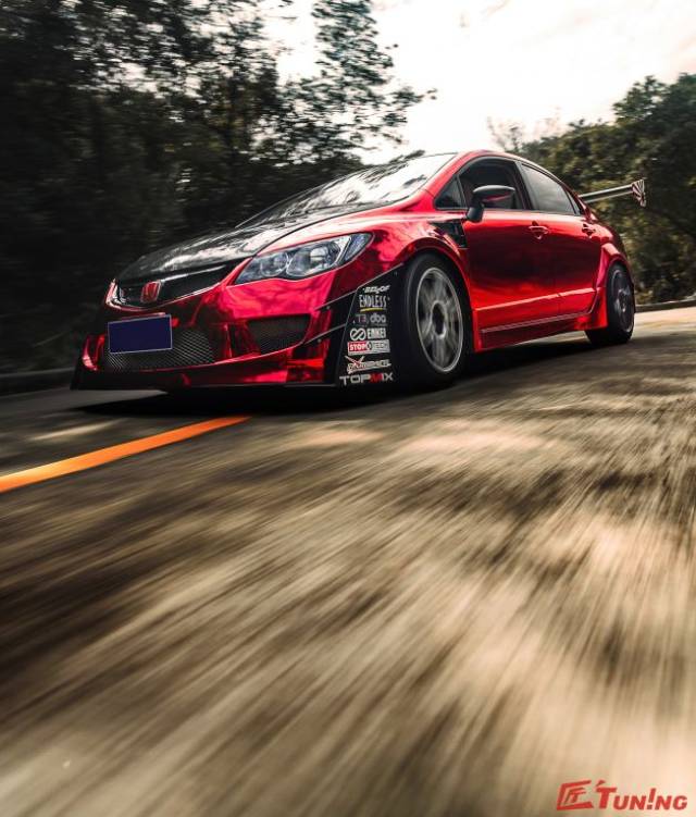 广东车友投稿丨回头率爆表!本田思域type r fd2 改装案例