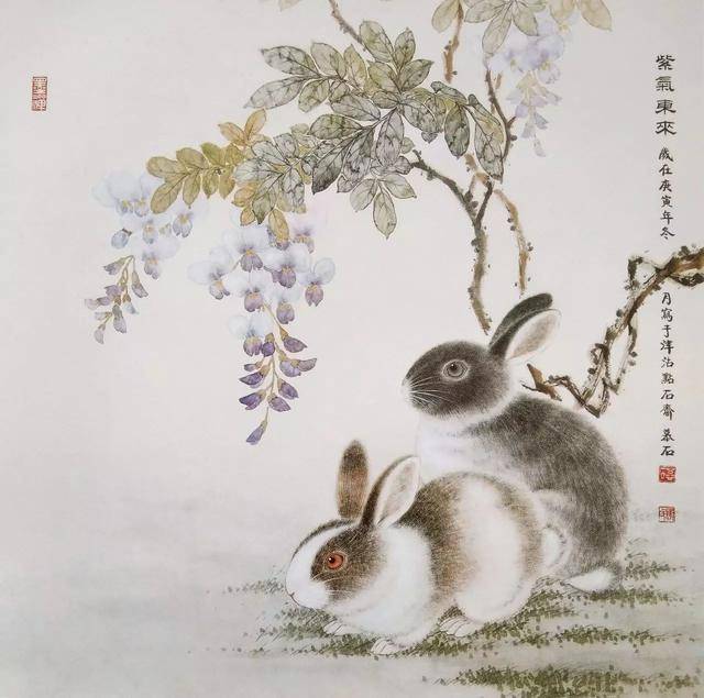 巾帼不让须眉三位女工笔画家动物作品