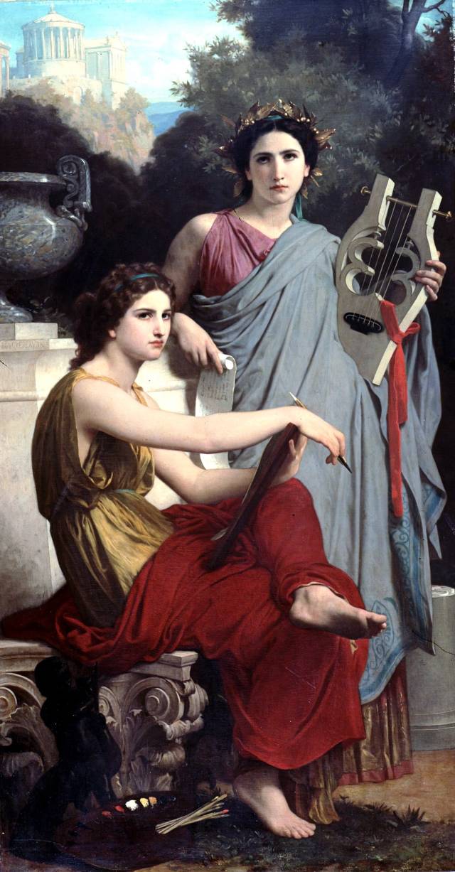 古希腊十二位女神油画图片
