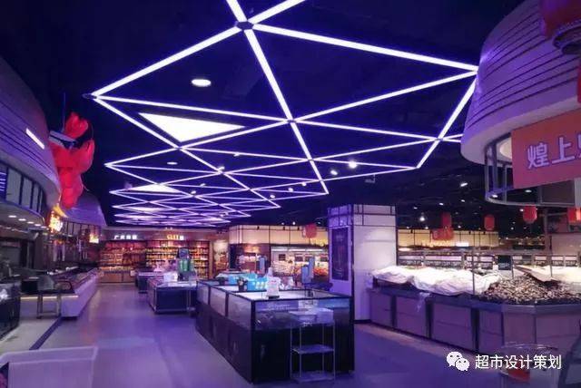 零售系统| 一组超市灯光照明图片展示