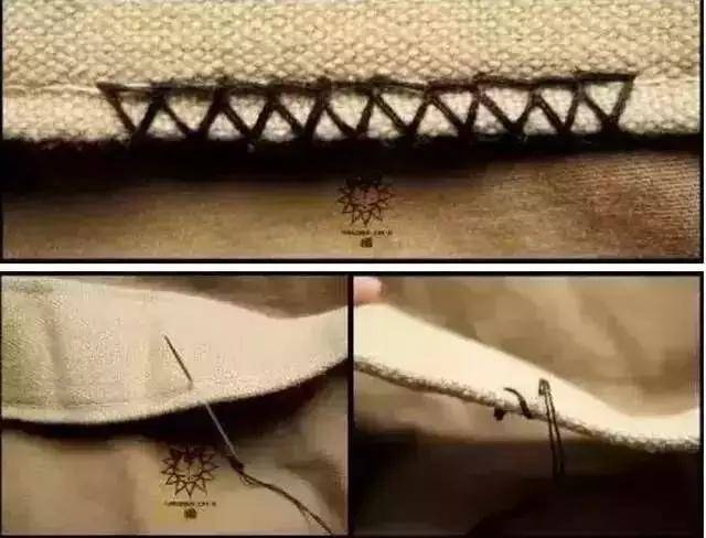 毛衣手缝锁边的方法图片