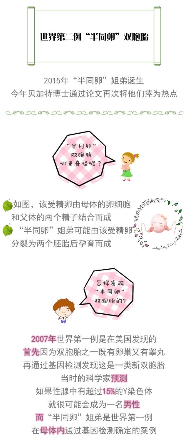 真知视野】双胞胎中的小小概率事件——半同卵双胞胎_搜狐网