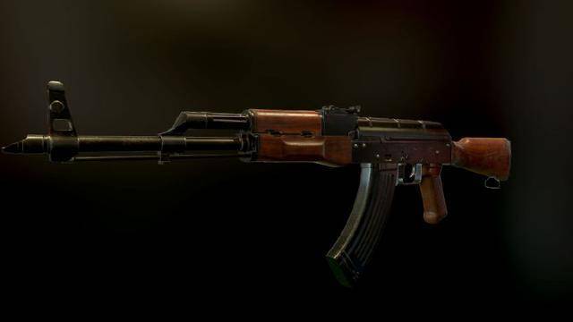 uzi冲锋枪射速快一梭子秒打完可以说一对一无敌