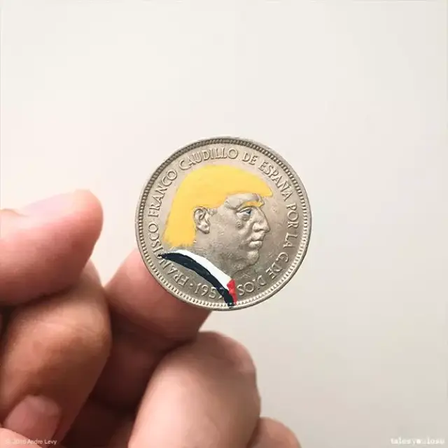 创意| 他居然在硬币上画画,还精美的像个艺术品!