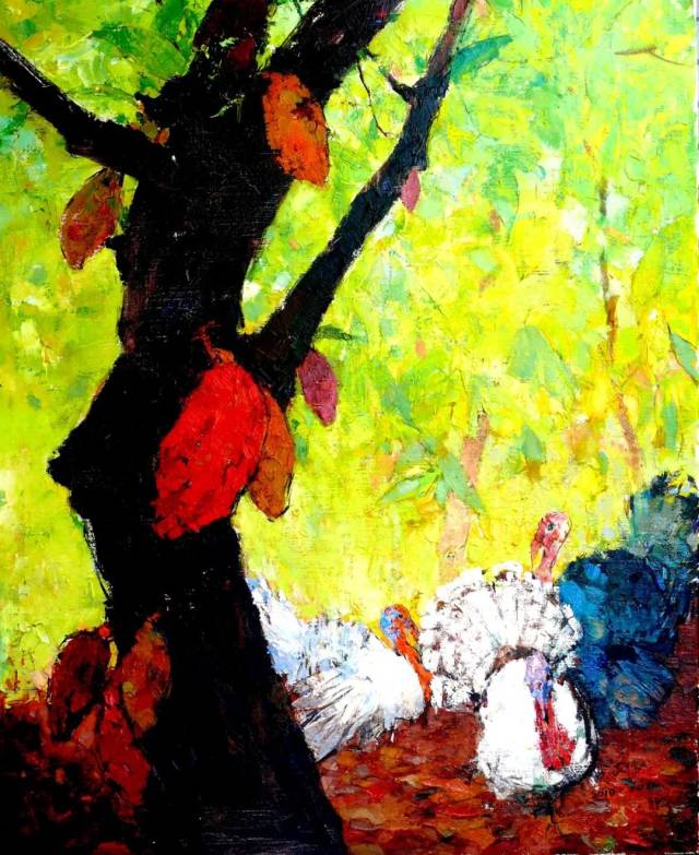 火鸡 100x80cm 王家儒