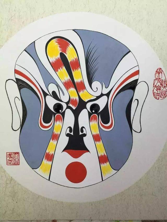 秦腔脸谱作为中国最古老剧种之一的舞台美术的有机组成部分,其谱绘制