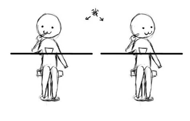 四,无所属派 适合人群:重度制杖儿童 示例: 东张西望式