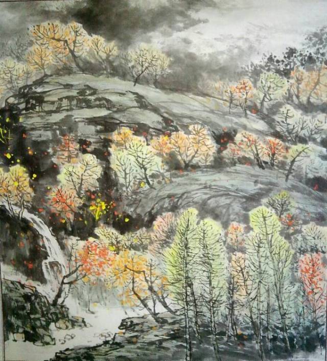 中国画:青年画家杨柳青 山水画艺术欣赏